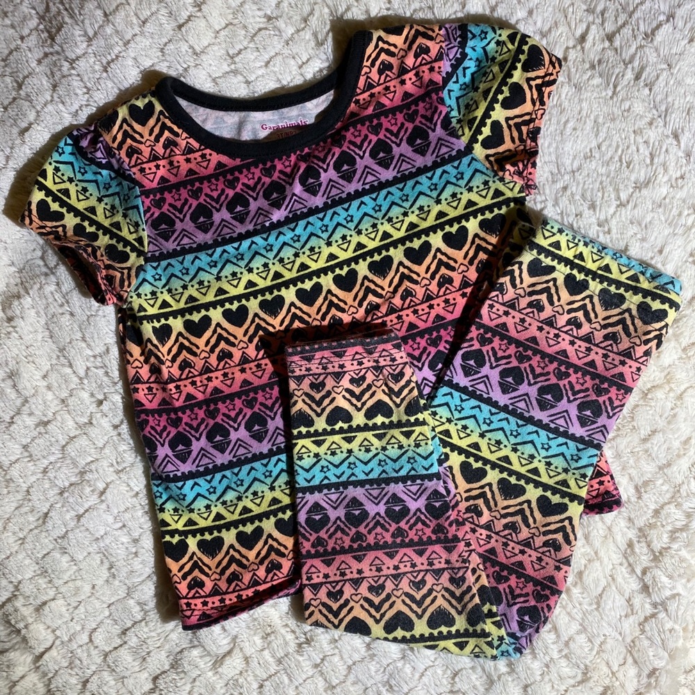 Colorful toddler pajamas